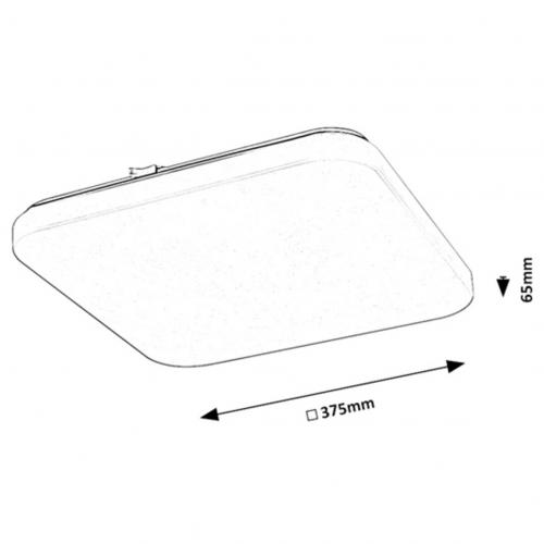 RABALUX - CEILING LIGHTS motion sensor  VENDEL 75015 LED 24W 1460lm 4000K 