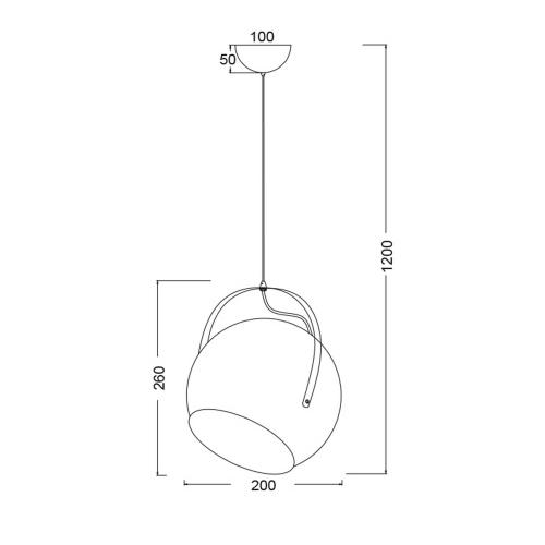 ACA LIGHTING - Пендел  PRIMARY  OD8067BK