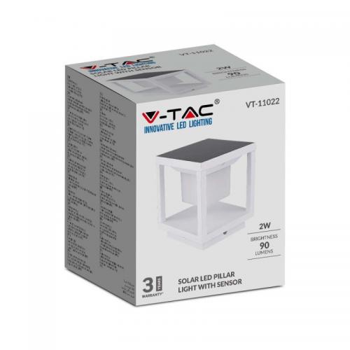 V-TAC - LED Соларен Стълб Бял 3000К SKU: 6806 