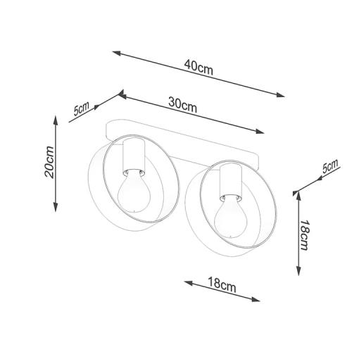 SOLLUX -  SL.1135 Ceiling lamp TITRAN 2 white