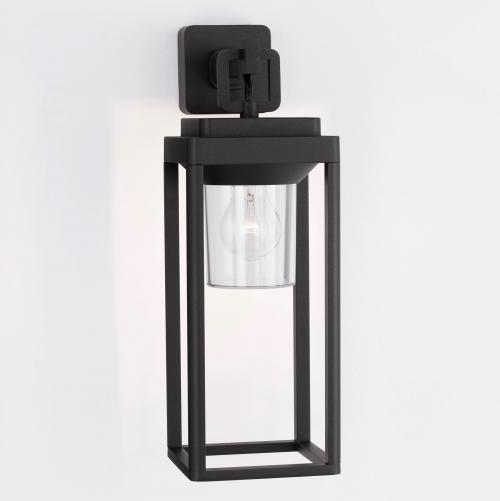 NOVA LUCE - Влагозащитен аплик  Д:14.5, Ш:20.5, В:43 см.   9492500  FIGO ⚡ E27 ⚡ 1 х 12W ⚡ 100-240V ⚡ IP65 ✴ Тъмен антрацит/Черен  
