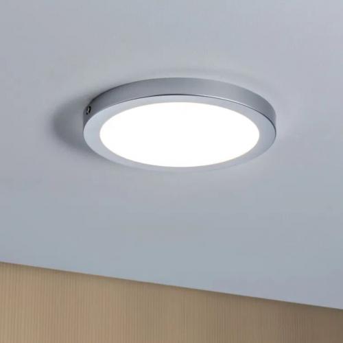 PAULMANN - LED Панел  70864  LED Panel Atria round 220mm ◾14W ◾1150lm◾2700K ◾dimmable✴Хром мат