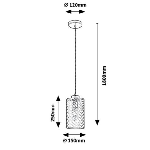 RABALUX - Pendant SHEILA 5229 E27 1x MAX 40W