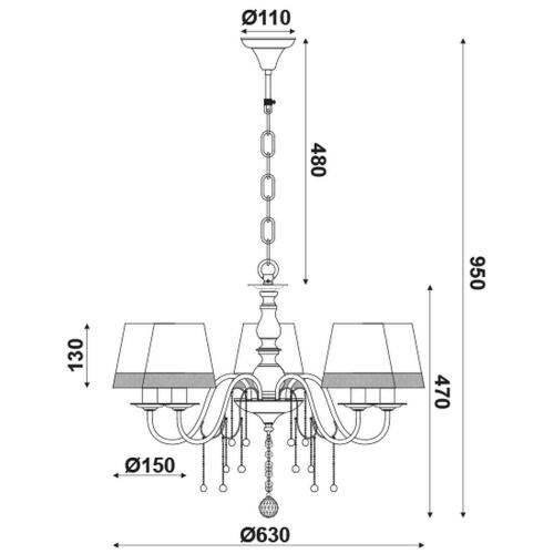 ACA LIGHTING -   Textile  EG167285PBW