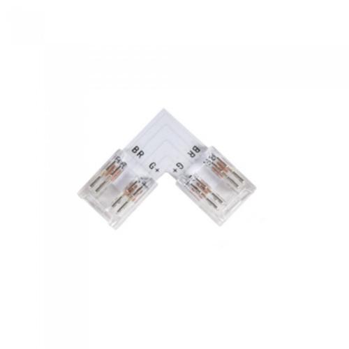 VITO - КОНЕКТОР ЗА LED ЛЕНТА CONCRC10 10MM-COBRGB L-ОБРАЗЕН ПРОЗРАЧЕН 2 БР./ПАКЕТ ЗА COB RGB LED ЛЕНТИ 5520530