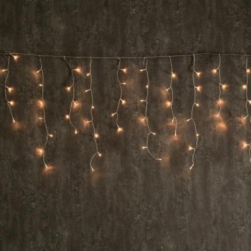 ACA LIGHTING - RUBBER WIRE 144 LED STRING LIGHTS, WARM WHITE, IP44, 6m R144WWE44TC