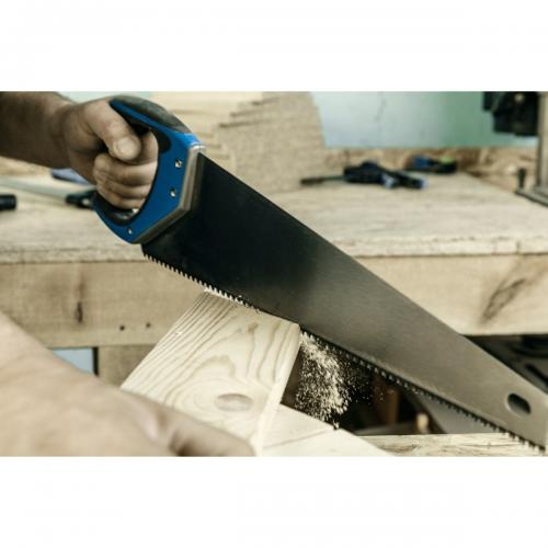Högert Technik - Hand saw 450 mm, 7 TPI, three-sided razor teeth HT3S204