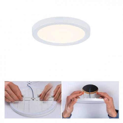 PAULMANN - 93031  VariFit LED recessed panel Dim to Warm Areo IP44 round 118mm◼6.5W◼550lm◼3000K✴White