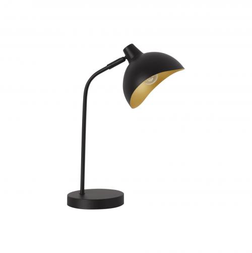 NOVA LUCE - Нощна лампа Ø15, В:35 см.   9555808  GETI ⚡ E14 ⚡ 1х5W ⚡ 100-240V ⚡ IP20 ✴ Метал в черен и златист мат