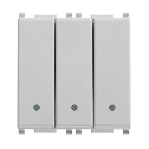 VIMAR - 14003.SL - Three 1P 20AX 1-way switches Silver