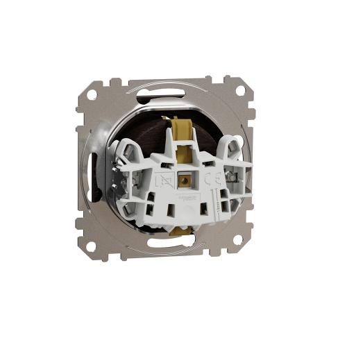 SCHNEIDER ELECTRIC - SDD181021 Sedna Design & Elements - Outlet schuko with child protection, 2P+E, 16A, 250V, wenge