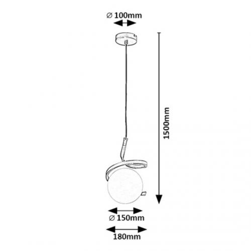 RABALUX - PENDANTS SARABI 72126 E27 1X MAX 20W