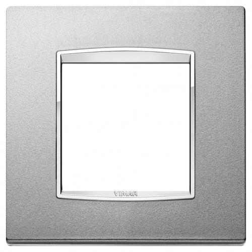 VIMAR - 20642.C13 - Classic plate 2M Bright matt silver