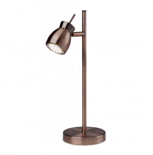 SEARCHLIGHT -  EU8821-1CU Jupiter Antique Copper 1lt Table Lamp 