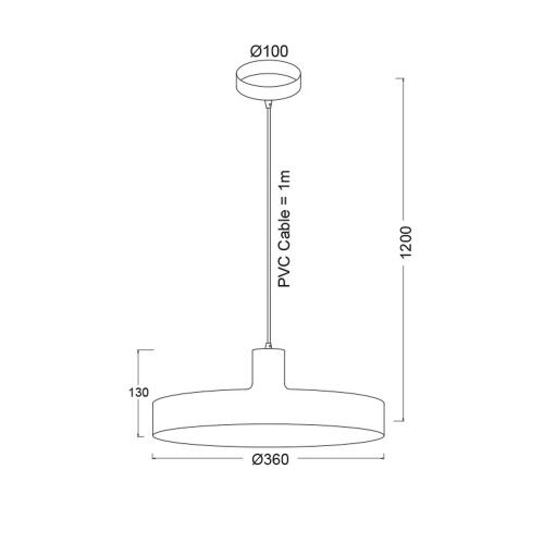 ACA LIGHTING -  PRIMARY   OD5392SGY