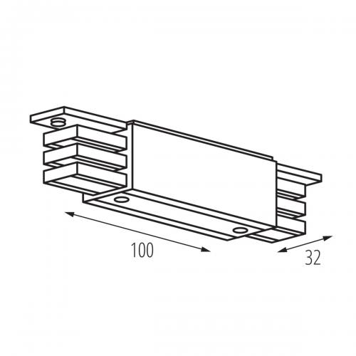 KANLUX - straight external connect TEAR N CON-I B - 33241