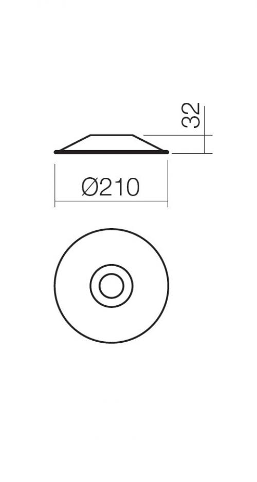 INCANTI - abajur LEA M21AB  ABAJUR METALIC D21 AB