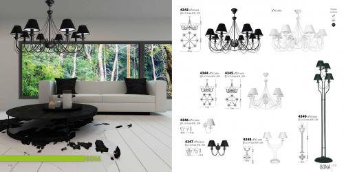 LIS LIGHTING - Аплик Bona 4346K-H02 E14, 1x40W, H26, D15cm, черно