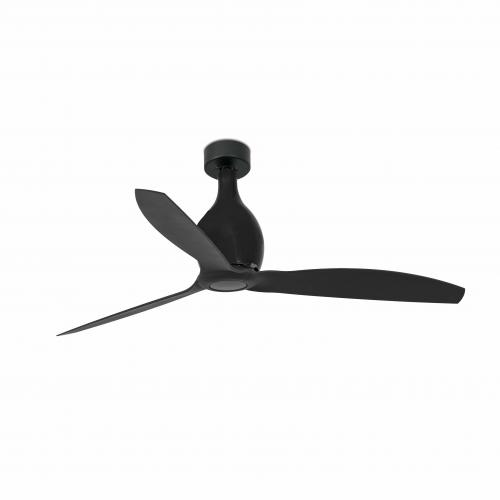 FARO - MINI ETERFAN Matt black ceiling fan with DC motor 32030-10 