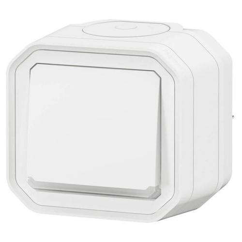 LEGRAND - Button with backlight monobloc for surface mounting color White IP55 Plexo New 69762L