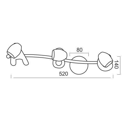 ACA LIGHTING - Спот за детска стая 1413DB