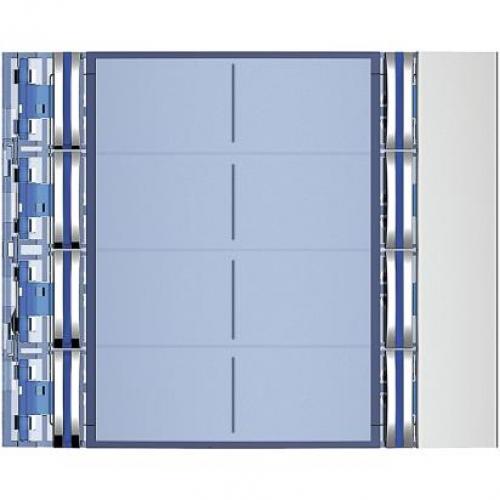 BTICINO -  352181 Sfera New 8-pushbuttons on double column front cover - Allmetal