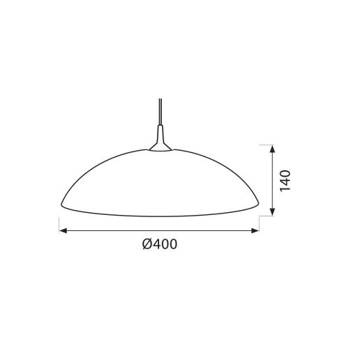 VIVALUX - Suspension CATENA 5085 fixed Ø400 mm VIV000685