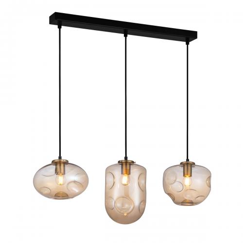 ITALUX - Pendant PND-112038-3-BRO+AMB HATELLA