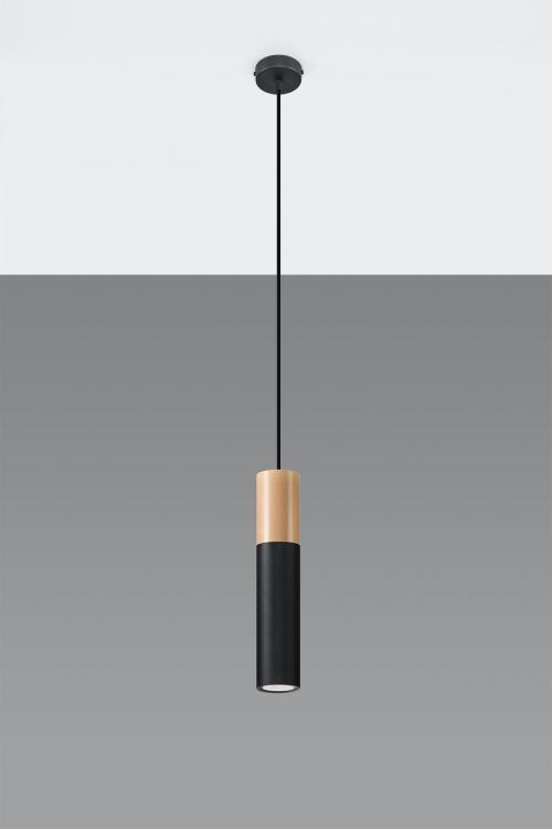 SOLLUX - pendant  lamp  PABLO black  SL.0632