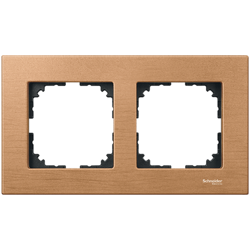 SCHNEIDER ELECTRIC - MTN4052-3470 рамка двойна дърво бук M-Elegance Wood Merten
