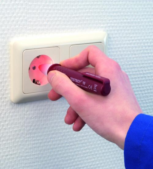 TESTBOY - Тестер на напрежение 12- 1000 V, светл. LED  Testboy 110