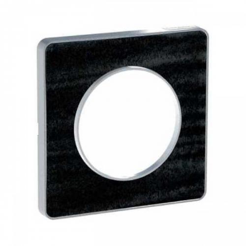 SCHNEIDER ELECTRIC - S530802P1 Odace Touch aluminium декоративна рамка единична черен дъб