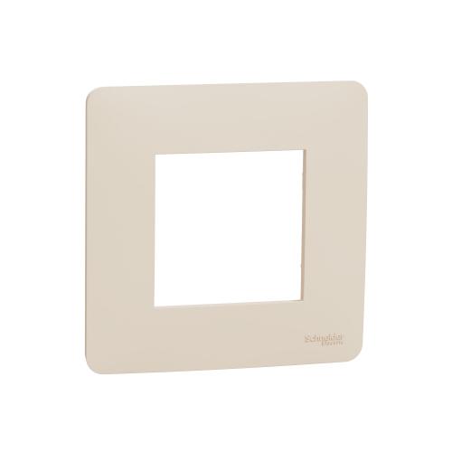 SCHNEIDER ELECTRIC - NU200244 New Unica - cover frame - 1 gang - 1 x 2 modules - ivory