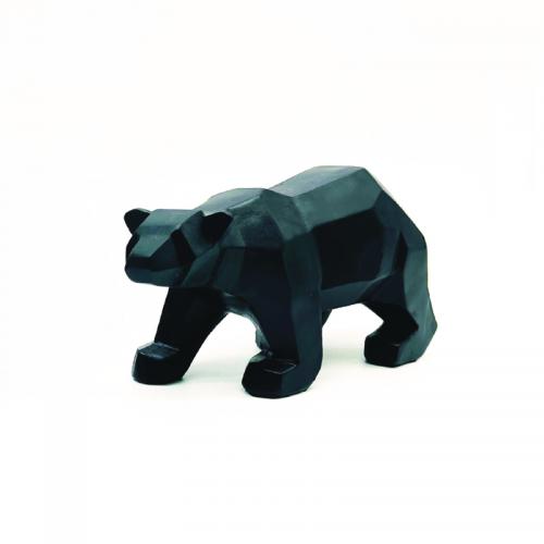 ACA LIGHTING - X158312 DECORATIVE RESIN BEAR BLACK 11cm