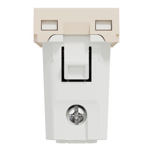 SCHNEIDER ELECTRIC - NU302044 Контактен излаз слонова кост евроамерикански стандарт 2P 16A - 250V New Unica винтово свързване