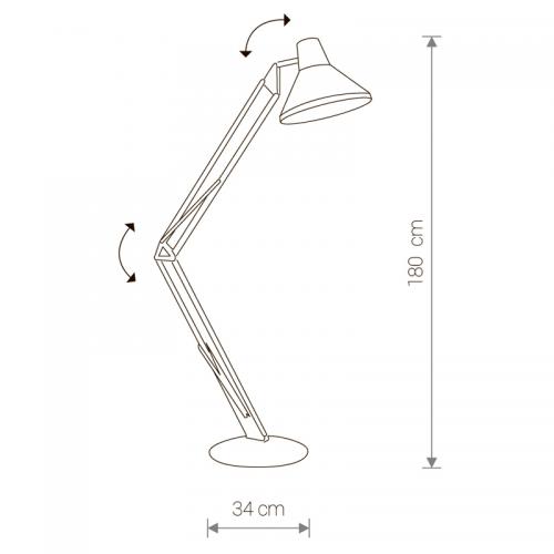 NOWODVORSKI - floor luminaire BIG BOY 6301