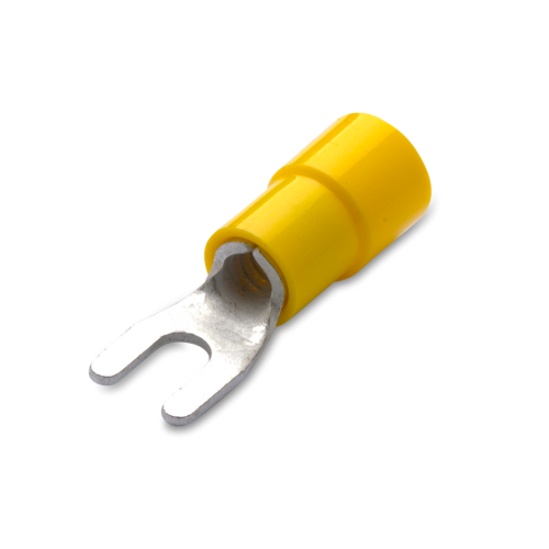 BM GROUP - Fork terminal 4-6мм2 8мм screw yellow/50. pcs/ 00338