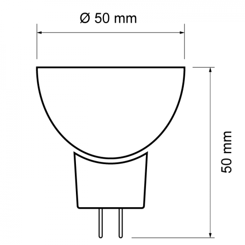ULTRALUX - LGL1216627 LED spotlight 6W, MR16, 4200K, 12V DC, warm light, SMD2835
