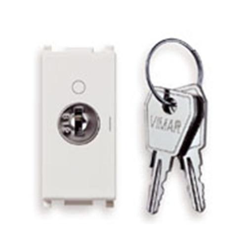 VIMAR - 14087 - 2P NO 16A push button +key white