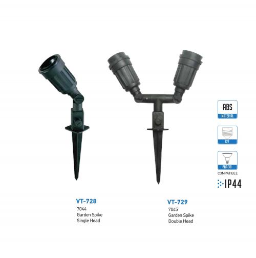 V-TAC - 7045 | VT: VT-729 GARDEN SPIKE DOUBLE HEAD