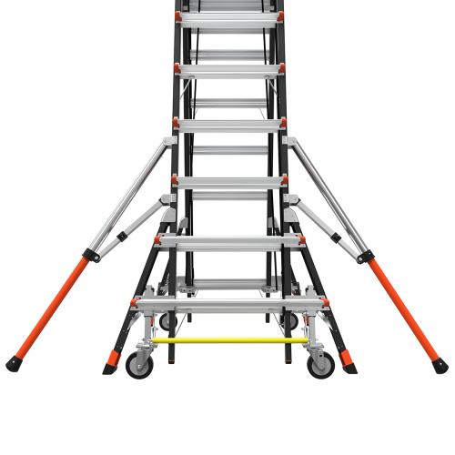 LITTLE GIANT - COMPACT CAGE, 6'-10' Model - ANSI Type IAA - 375 lb Rated, Fiberglass Adjustable Enclosed Elevated Platform  19506-244