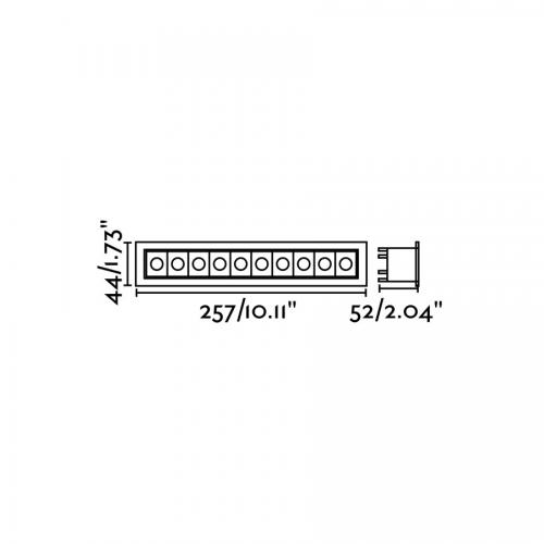 FARO - LED Луна за вграждане TROOP-10  43703