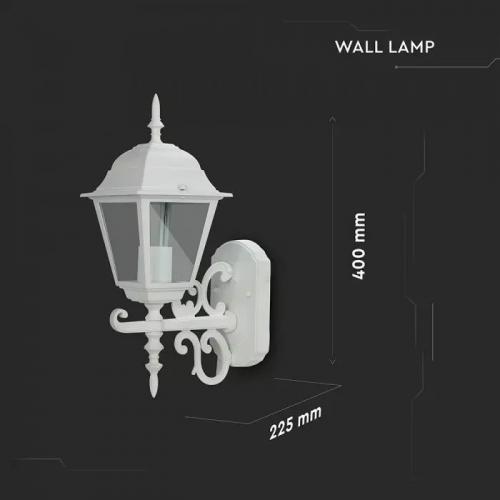 V-TAC - VT-760 WALL LAMP SMALL-MATT WHITE(UP) 7520