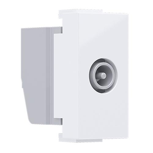 ACA LIGHTING - TV-R розетка преходна, едномодулна MODYS Бял 10101312466
