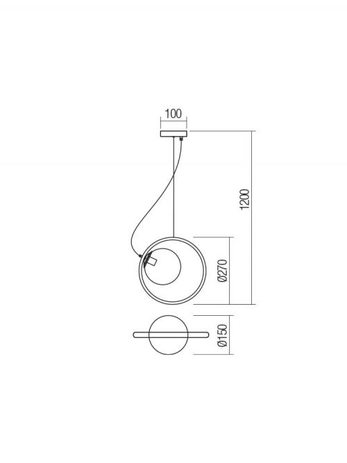 SMARTER - pendant luminaire KLEIDI 01-2319 E14, 28W