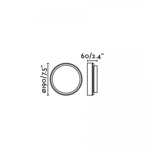 FARO - LED Фасаден аплик влагозащитен IP65 TOM 70666