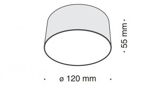 MAYTONI - Плафон ZON C032CL-L12B4K LED 12W, 1300LM, 4000K