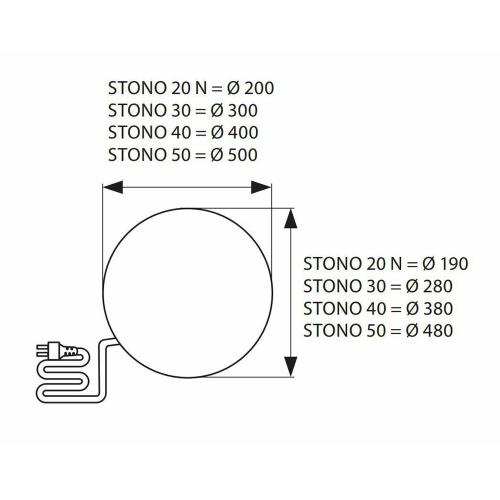 KANLUX - Декоративно градински тяло камък IP65 STONO 50 (24653)