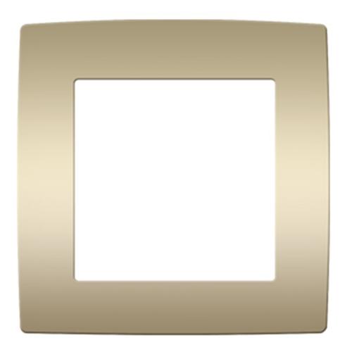 ACA LIGHTING - PRIME 1 GANG FRAME IP20 MATT CHAMPAGNE 1000119004