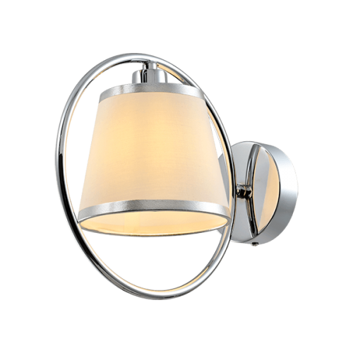 ELMARK - SOPHIA WALL FIXTURE 1XE14 CHROME/CREAM - 955SOPHIA1W